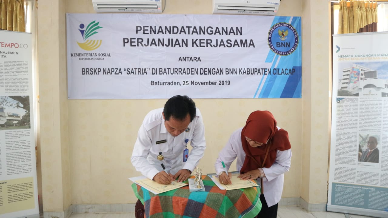 Kerjasama BNN Kabupaten Cilacap dengan BRSKPN Satria di Baturaden Kerjasama BNN Kabupaten Cilacap dengan BRSKPN Satria di Baturaden