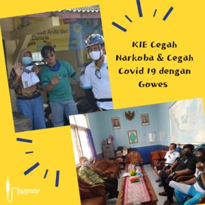 KIE Cegah Narkoba & Cegah Covid 19 dengan Gowes