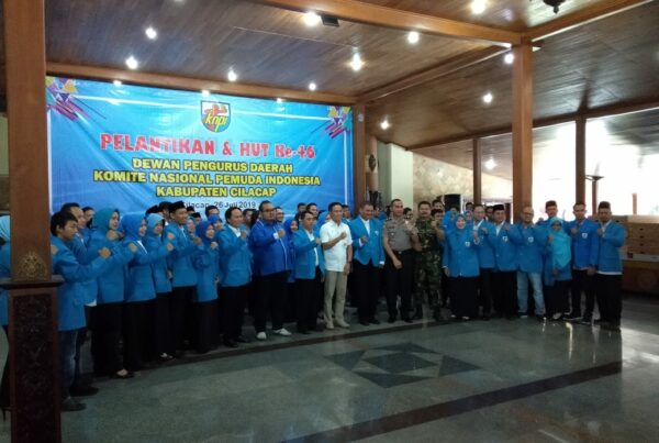 Menghadiri Undangan Pelantikan & HUT Ke-4 Dewan Pengurus dan Daerah Komite Nasional Pemuda Indonesia Kabupaten Cilacap
