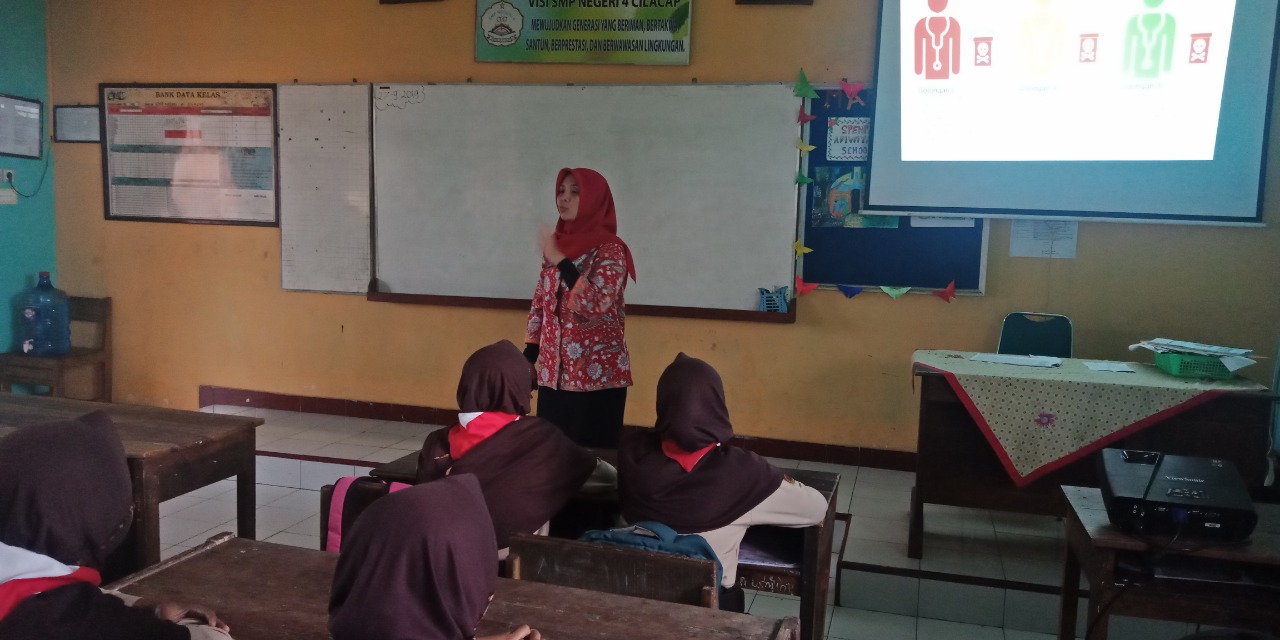 Kenalkan Bahaya Narkoba, BNN Kabupaten Cilacap datangi SMP Negeri 4 Cilacap