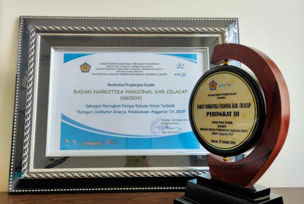 BNN Kabupaten Cilacap Raih Penghargaan dari KPPN Cilacap