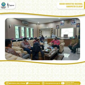 BNN Kabupaten Cilacap Kunjungi Bupati, Wakil Bupati dan Kepala Kantor Imigrasi Cilacap