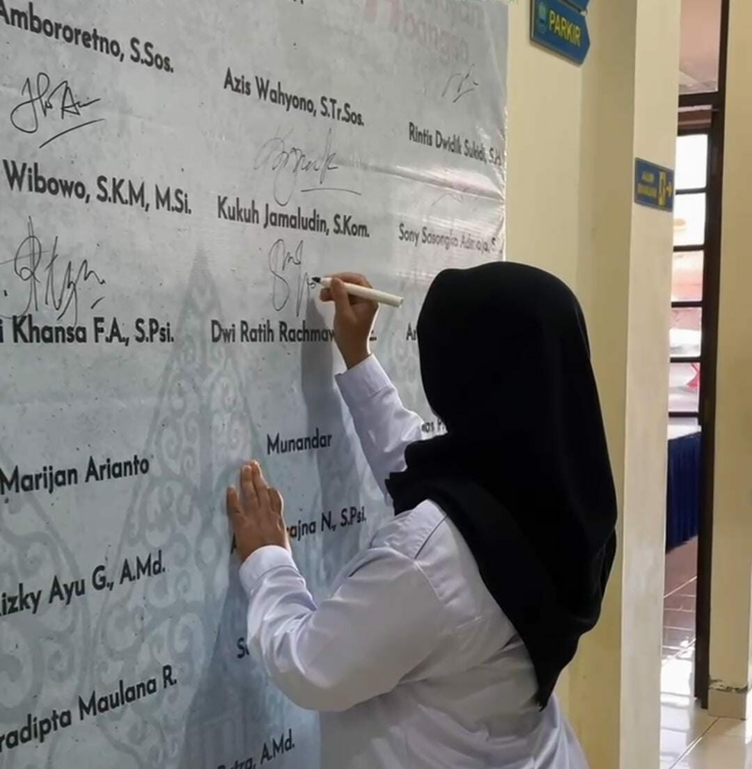 BNN Kabupaten Cilacap Tanda Tangani Komitmen Bersama Pembangunan Zona Integritas