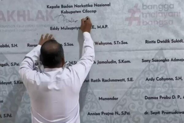 BNN Kabupaten Cilacap Tanda Tangani Komitmen Bersama Pembangunan Zona Integritas